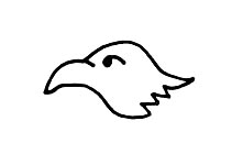 sign of scorpio--eagle's head